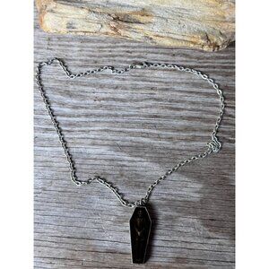 Alchemy Gothic Nosferatu’s Rest P183 Pewter Coffin Vampire Necklace ©1995 UK